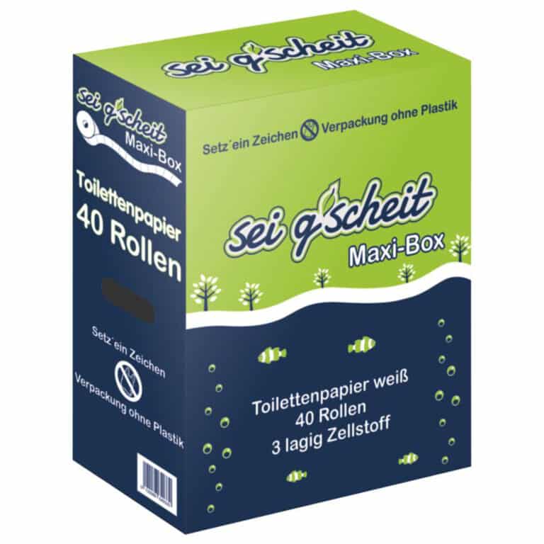 sei g’scheit – Toilettenpapier / Klopapier ohne Plastikverpackung (plastikfrei)