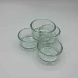 Teelichtbehälter aus Glas